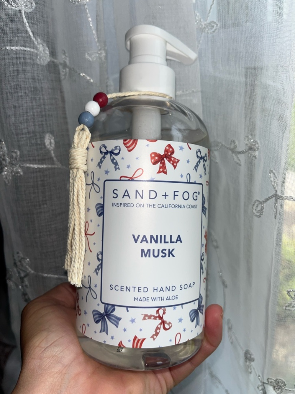 Sand + Fog Patriotic Ribbons Vanilla Musk Scented Hand Soap New Sealed - Picture 5 of 10